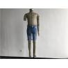 Buy cheap Light Wash Boys Denim Jeans , Stretch Denim Shorts With Patch / Rip TW78601 from wholesalers