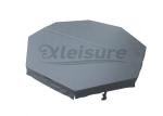 Dark Brown Outdoor Hot Tub Spa Covers Insulated Spa Cover 4 Inch Thickness