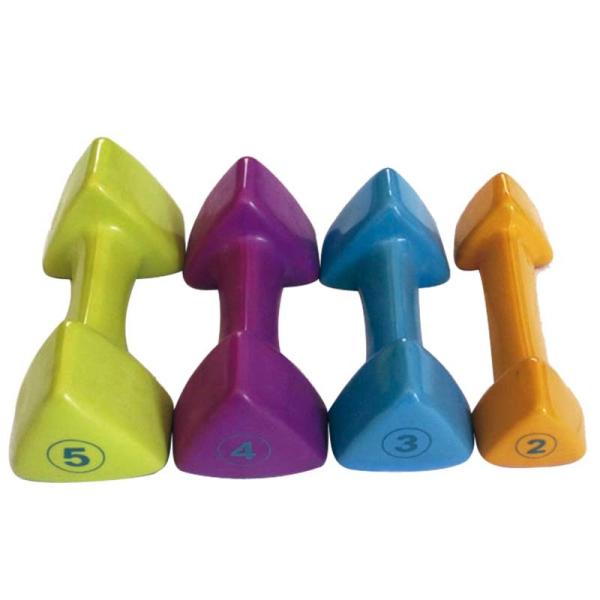 Buy cheap Vinyl Dipping Neoprene Dumbbell Colorful Triangle Shape from wholesalers
