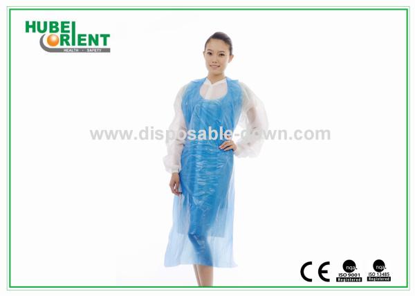 Buy cheap Waterproof PE Disposable Apron With Smooth Or Emboosed Surface Oil-Proof Kitchen Use Plastic Apron from wholesalers