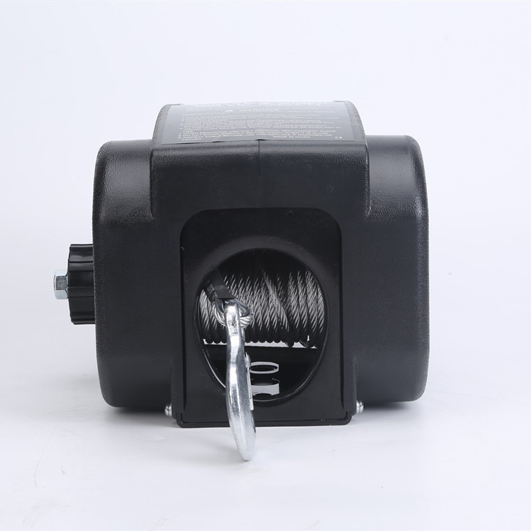 Portable 2000LB 12V Remote Towing Hitch Electric Trailer Winch 6ft/Min