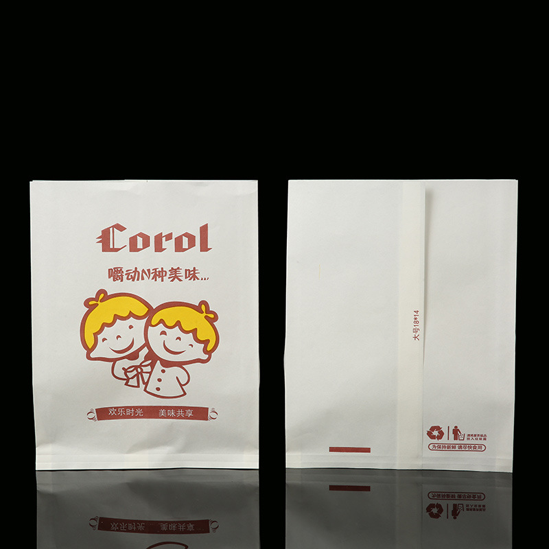 Oil Proof Food Grade Bbq Kraft Paper Bag With Your Own Logo Print For OLIVE OIL Style