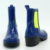 Buy cheap EU 28 Acid Resistant PVC Rain Boots High Heel With Neon elastic from wholesalers