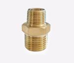 1/2 Male NPT *3/8Male Npt Equal Brass Pipe Fitting Brass Hex Nipples