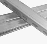 12 Gauge Solid Metal Carbon Steel Structural Channel Perforated Galvanized