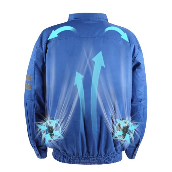 Buy cheap Windbreaker Cooling Fan Jacket 10050mAh Air Conditioned Clothing from wholesalers