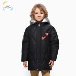 Wholesale Insulated Boutique Clothing Long Stylish Kids Winter Black Puffer Boys