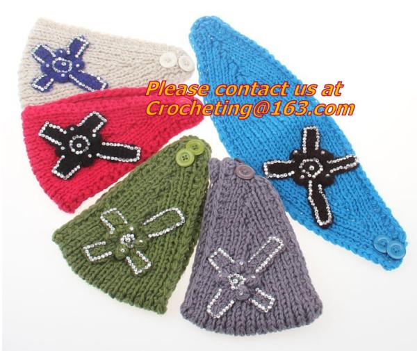 Buy cheap Embroidery bowknot Women's Knitted Head wrap Knitting wool crochet headband women cable from wholesalers