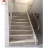 Buy cheap Wooden Veins White Marble Staircase LED Customized Size Step Tiles for Straight Stair from wholesalers