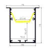 Buy cheap Corrosion Resistant Recessed LED Profile Embedded Aluminium 70*75mm from wholesalers