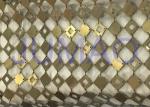 Anti Corrosion Decorative Metal Curtains With Square Plates Space Partition