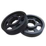 Black Casting V Belt Pulley Cast Iron GG25 Taper Bush Pulley