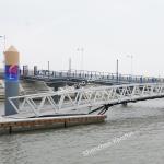 Customized Aluminum alloy 6061 Gangway With UHMW Rollers For Marina boat