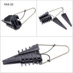 Plastic Overhead Line Dead End Cable Clamp Fiber Optic Anchoring Tension