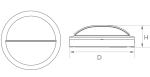 IP65 Waterproof 12W 840lm LED Flush Mount Light Fixtures
