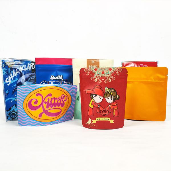 Buy cheap ziplockk Stand Up Mylar Food Bags Gravure Printing For Tea Candy Sugar Cookies from wholesalers