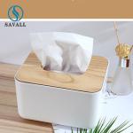 Customized White Ceramic Napkin Holder Rectangle For Wedding Party