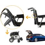 12AH CE 12'' Motors Collapsible Electric Wheelchair