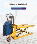 2200LBS Electric Hydraulic Scissor Skid Jack Lifter 1150mm Fork Length