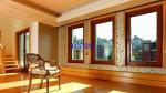 Residential Brown Aluminium Double Glazed Windows Water Resistant High Strength