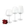 Buy cheap Food Grade Lead Free Vertical Stripes Crystal Wine Glasses 590ml Red Wine Glass Cup from wholesalers