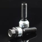 Grade 12.9 40mm Extended Wheel Bolt & Lug Nut For PORSCHE Black Finish Shank