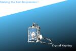 Buy cheap crystal keychain/crystal keyring/rectangle crystal keyring/rectangular key chain from wholesalers