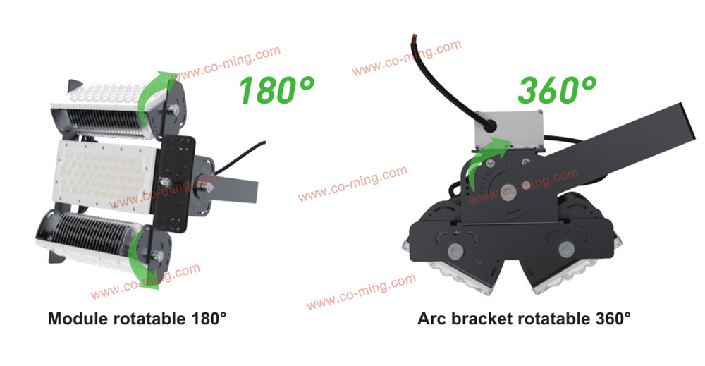 Outdoor Wall Mount High Power Led Flood Light Warm White IP65 3030 140lm/w 480w 67200lm
