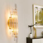 Postmodern Crystal Wall Lamp Creative Home Living Room Golden Luxury Light
