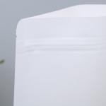 White Cylinder Printing Stand Up Kraft Paper Bag