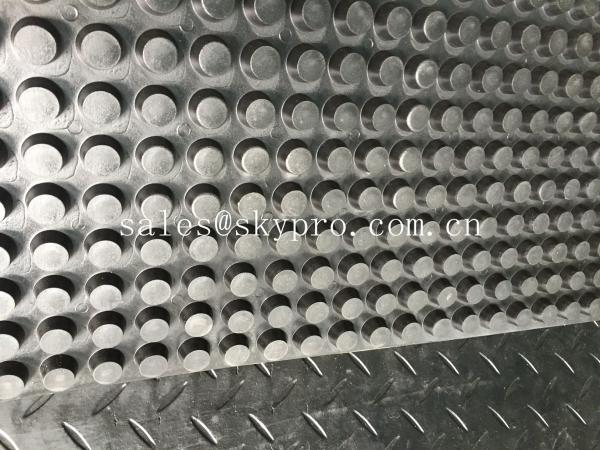 Buy cheap Heavy weight rubber mats black color and high round button embossment top from wholesalers