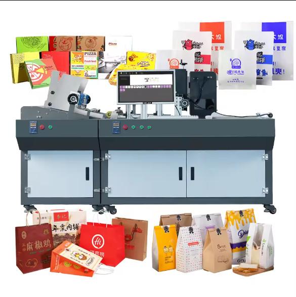 Buy cheap Carton One Pass Digital Corrugated Box Printer Single Pass Printer Food Pack Packaging Pizza Box from wholesalers