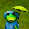 Buy cheap Unique Multiple Garden Ornaments Metal Animal Figurines Frog Holding Umbrella from wholesalers