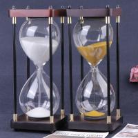 Buy cheap Creative Glass Hourglass Traditional Rectangle Coloured Sand Timers Free Sample product