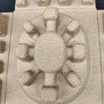 The pulp molding packaging bases for smart speakers of small household
