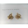 Buy cheap Unique Luster Diamond 18K Gold Earrings With Heart Shaped Petal Design from wholesalers