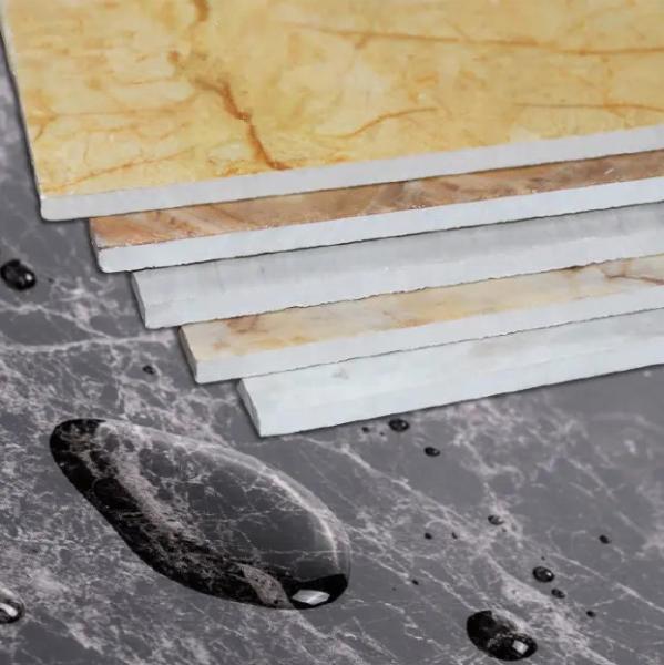 Buy cheap Custom Black 3D Printing PVC Marble UV Sheet for Modern Art Panels Wall Decor Interior from wholesalers