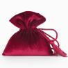 Buy cheap Pink Velour Fabric Drawstring Gift Bags For Candy 9x12cm from wholesalers