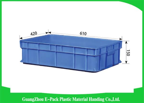 Buy cheap Agriculture Stackable Plastic Storage Containers , Durable Euro Stacking Boxes 610 * 420 * 150mm from wholesalers