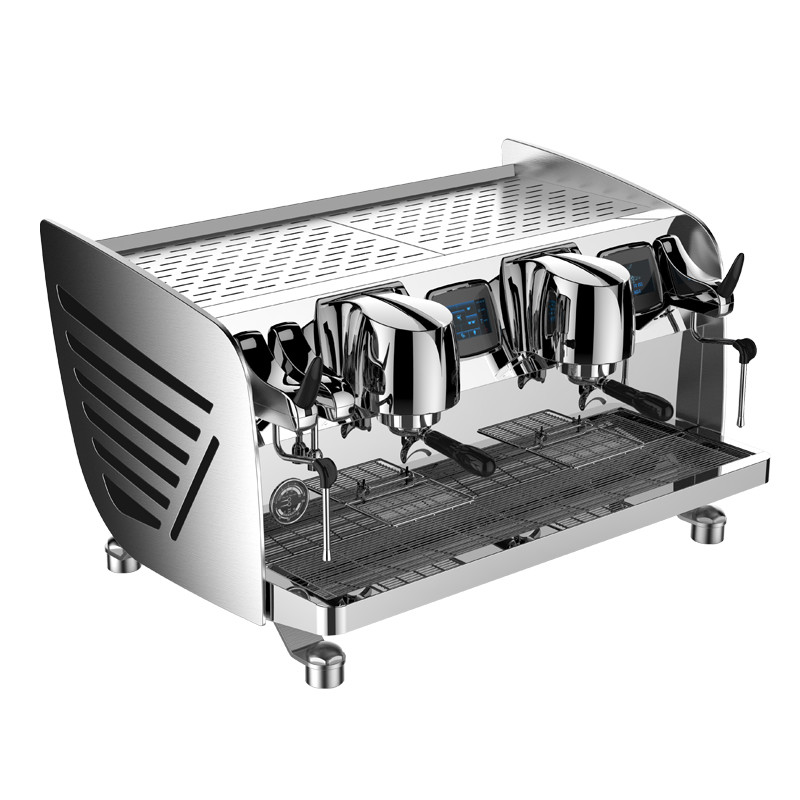 CRM3202 Coffee Shop Espresso Machine , 12L Double Head Coffee Machine For Coffee Shop