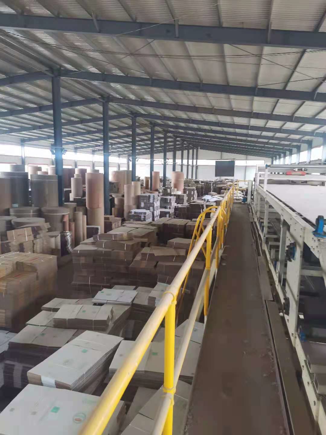2200mm Paper Feeder Machine , 150m/Min Corrugated Cardboard Production Line