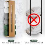 Wooden Bamboo Bathroom Storage Rack Towel Shelf Eco Friendly