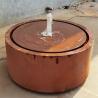 Buy cheap Decorative Outdoor Water Features Corten Steel Circular Water Tables 100cm from wholesalers