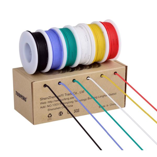 Hook Up Flexible ISO9001 24 Gauge Electrical Wire Kit 300V High efficiency