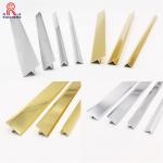 0.4mm - 2mm Floor Aluminum Transition Strips Gold Floor Edge Protective