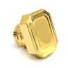 Buy cheap Classic Zinc Alloy Gold Plating Rectangle shape Metal Zamak Perfume Bottle Cap from wholesalers