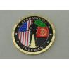 Buy cheap Brass Stamped Afghanistan Veteran Personalized Coins With Box Packing And Gold Plating from wholesalers