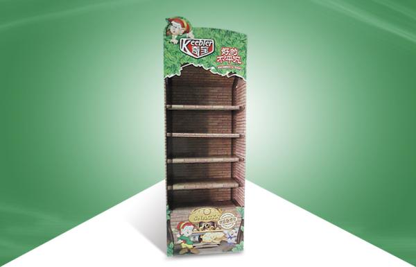 Buy cheap Five Shelf Pos Cardboard Displays , Logo Cardboard Shop Display For Snacks from wholesalers