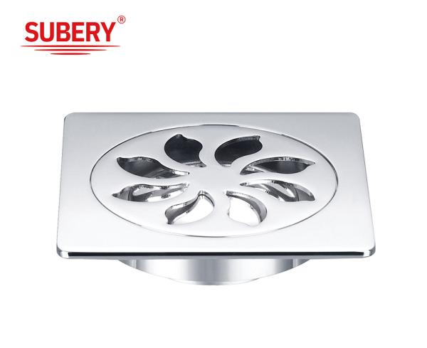 Buy cheap square drainage stainless steel polished floors drain low price anti-odor and anti-spill floor drain from wholesalers