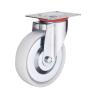 Buy cheap 4inch White Plastic Industrial Wheels Double Brake Lockable PP Caster Wheels Supplies China from wholesalers